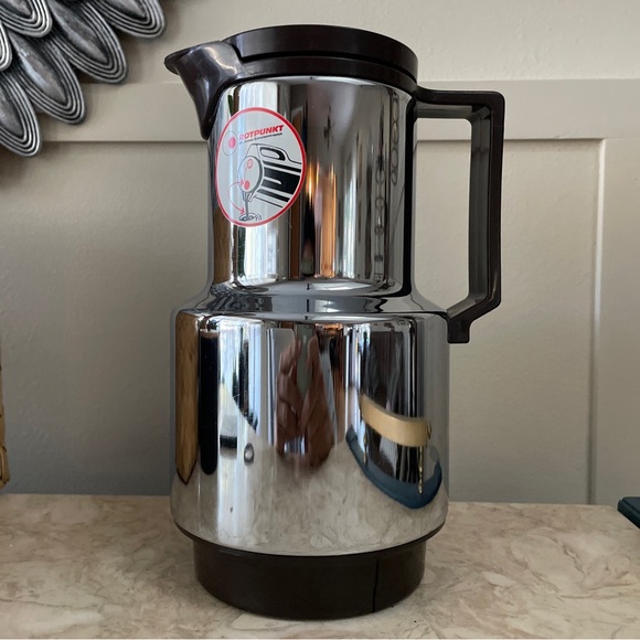 Vintage Dr Zimmermann Chrome Thermos Pitcher Made in West Germany Coffee MCM - Picture 5 of 15